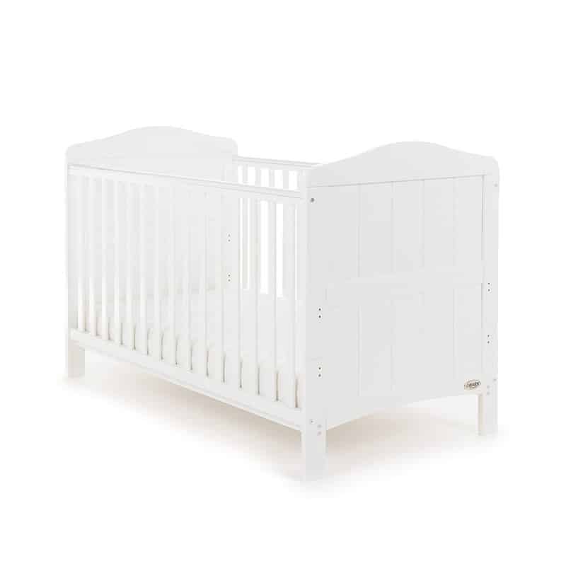 obaby white cot bed