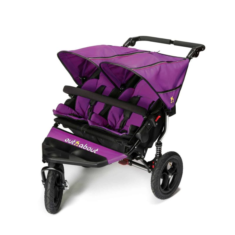Out 'n' About Nipper Double V4 Newborn Bundle - Purple Punch