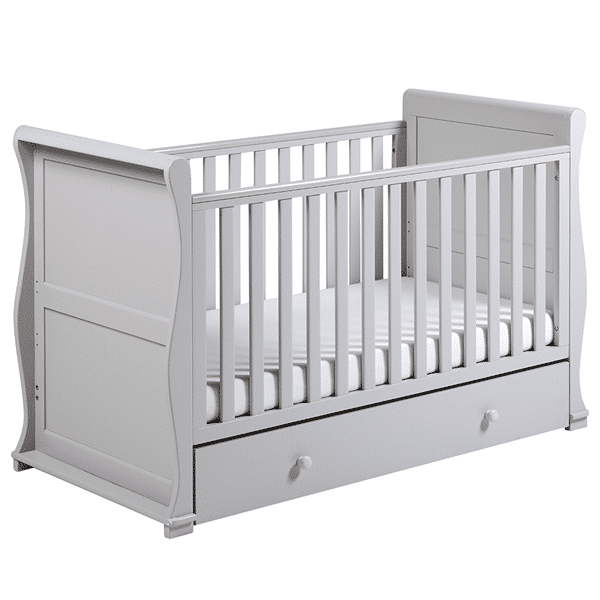 grey baby cot
