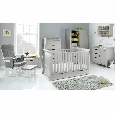 Obaby Stamford Classic 7 Piece Room Set - Warm Grey