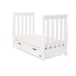 Obaby Stamford Mini Sleigh Cot Bed - White 2