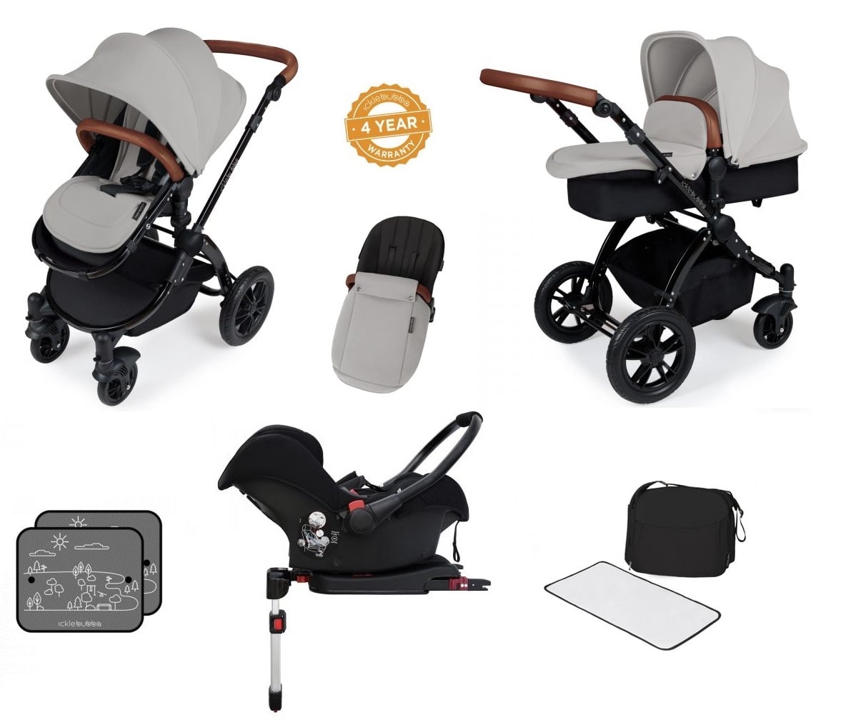 ickle bubba double pushchair