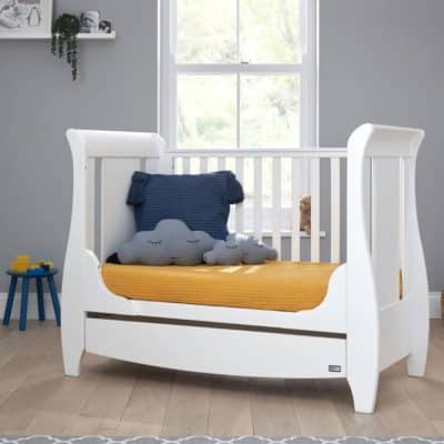 Tutti Bambini Katie 3 Piece Nursery Room Set/Mattress - White