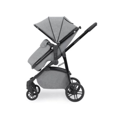 ickle bubb moon stroller 3 in 1 travel system space grey side on