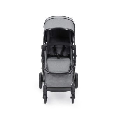 ickle bubba moon stroller front on space grey