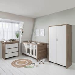 Tutti Bambini Modena 4 Piece Nursery Room Set - Oak/White