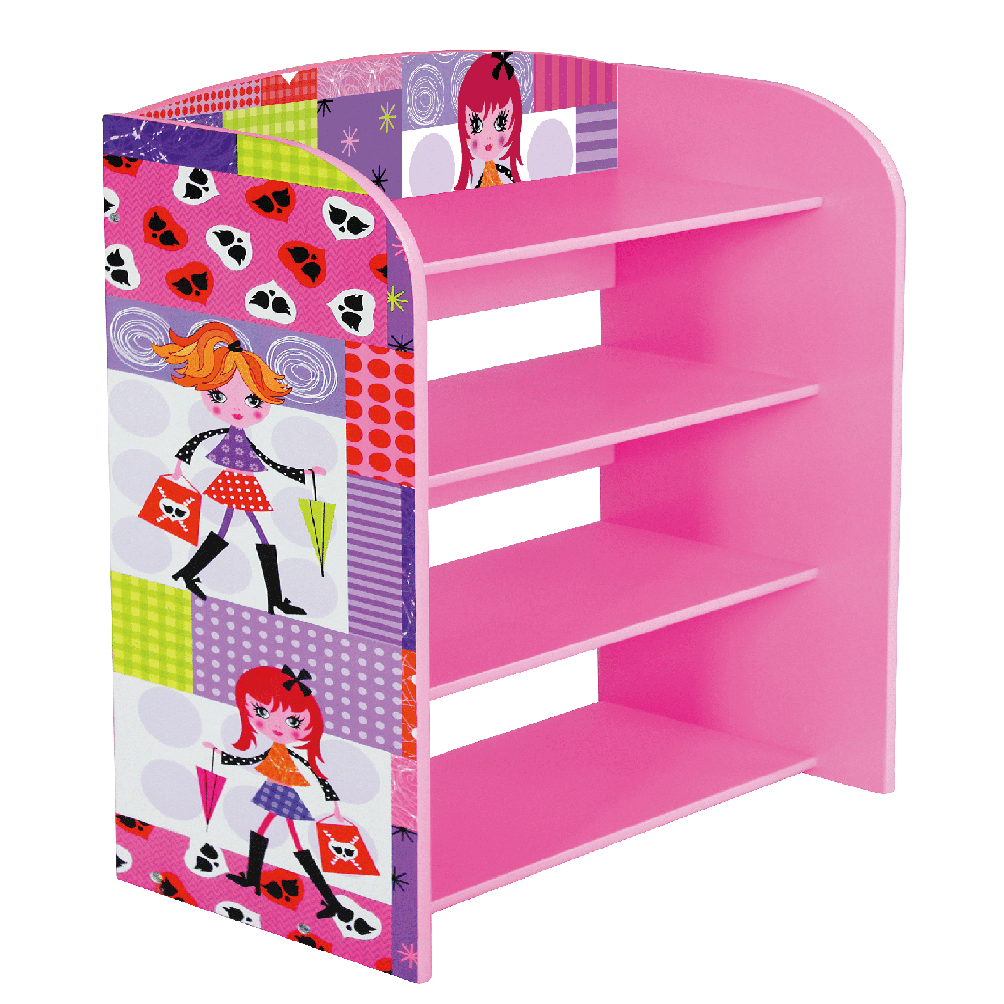 Liberty House Toys Fashion Girl 4 Tier Bookshelf Baby And