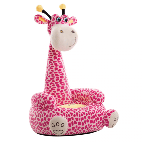 Plush-Giraffe-Sofa-Sitting-Chair-Pink