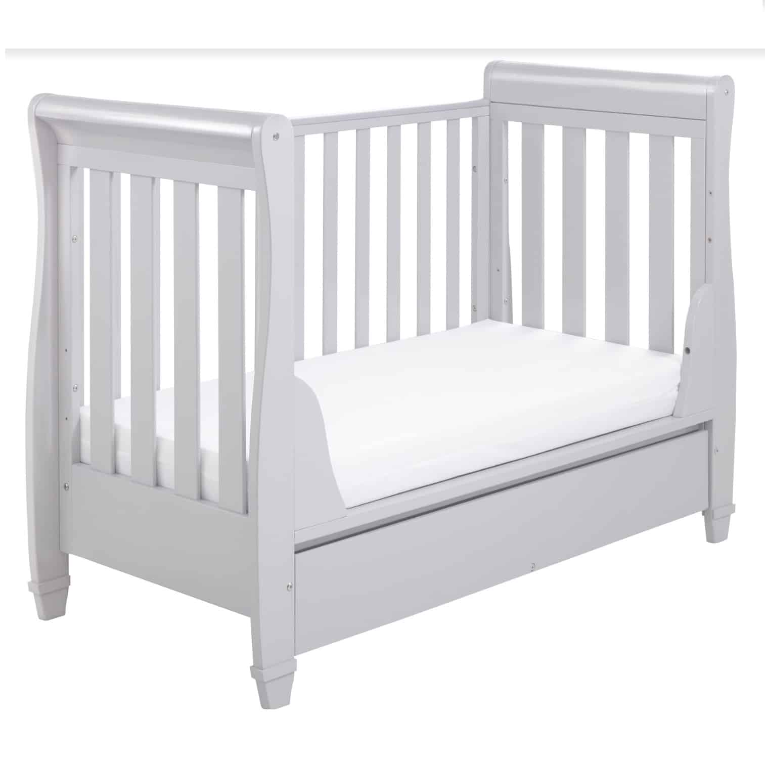Babymore Eva Dropside Sleigh Cot Bed 