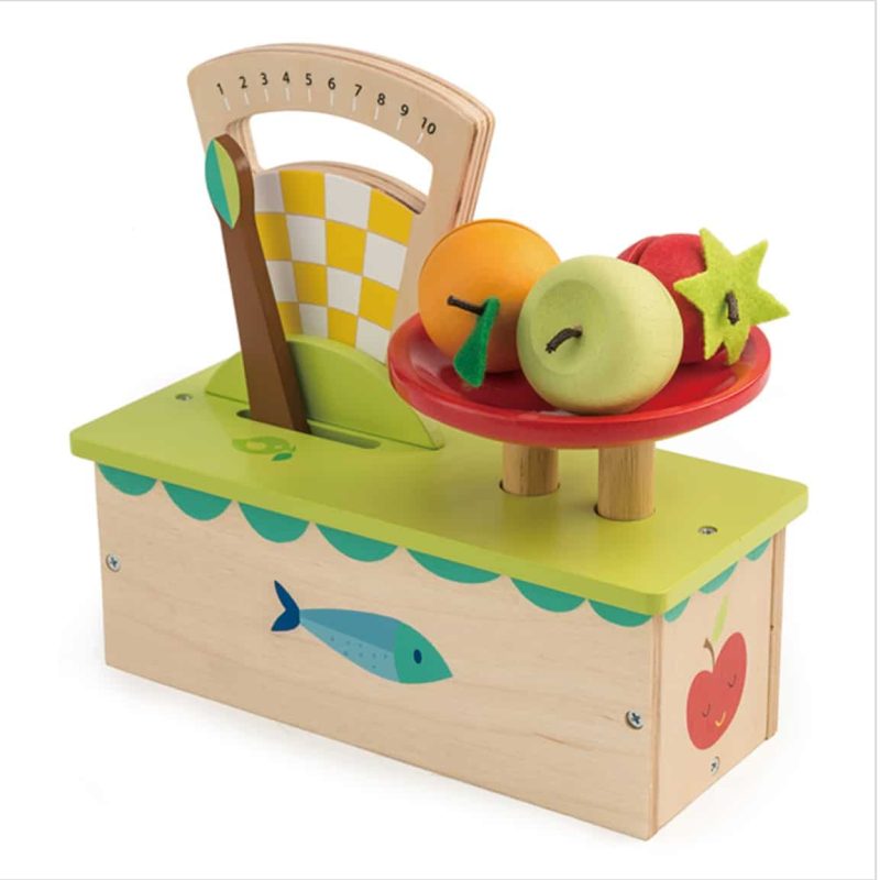 Tender Leaf Toys Wooden Scales with Fruit