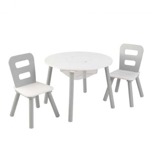 Kidkraft-Round-Storage-Table-2-Chair-Set-Gray-White2