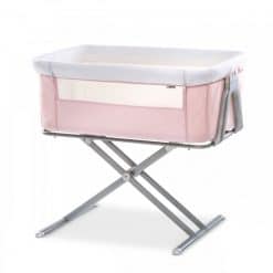 Hauck Pink Face to Me Bedside Cot