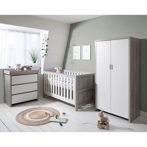 Tutti Bambini Modena Nursery Room Set Builder - Grey Ash/White