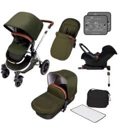 Ickle Bubba Stomp V4 All in One Isofix Travel System - Woodland Chrome