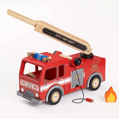 Le Toy Van Wooden Toy Fire Engine