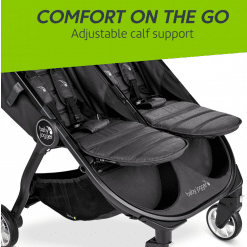 Baby Jogger Pitch Black City Tour 2 Double Pushchair