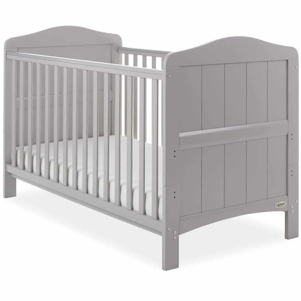 Obaby Whitby Cot Bed - Warm Grey - Baby 
