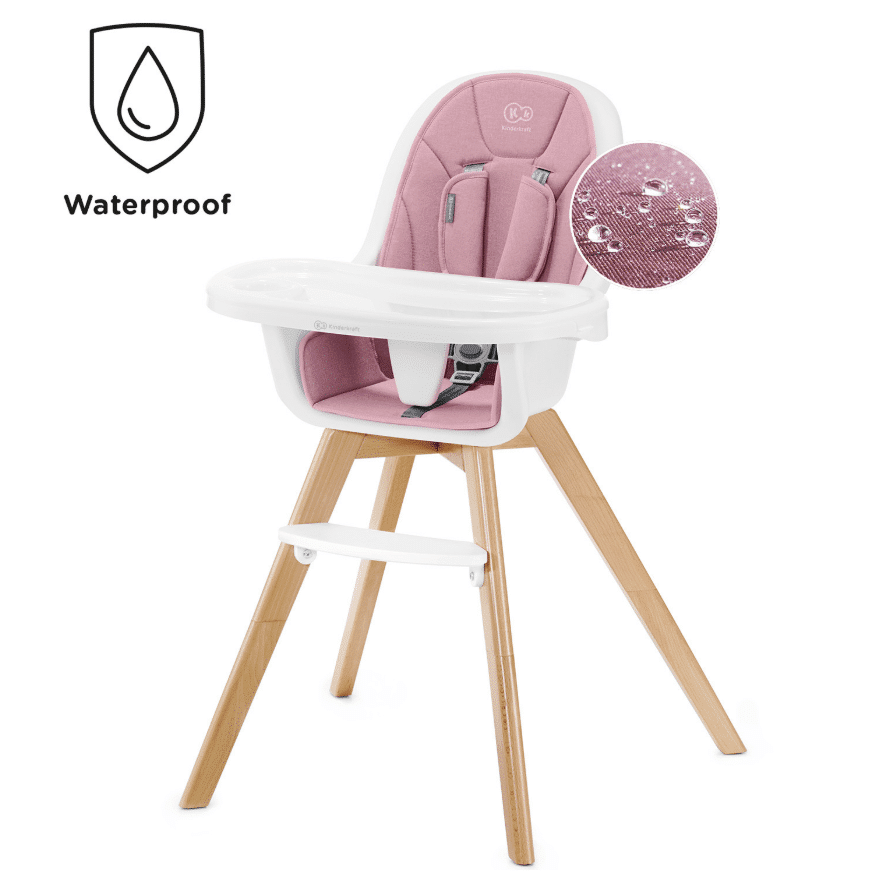 pink baby high chair