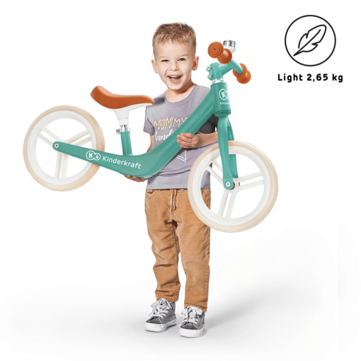 Kinderkraft Midnight Green FLY PLUS Balance bike