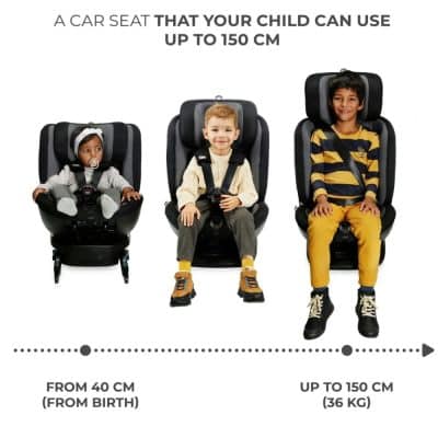 Kinderkraft XPEDITION 2 i-Size Car Seat 40-150cm Black