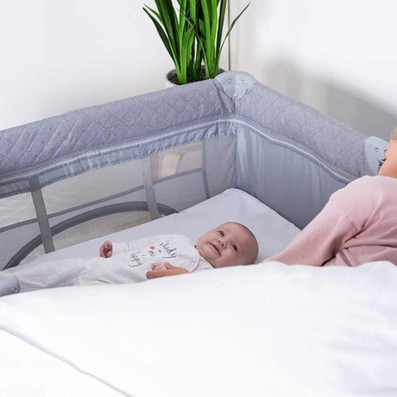 Red Kite Dreamer Bedside Crib with Newborn Bassinette