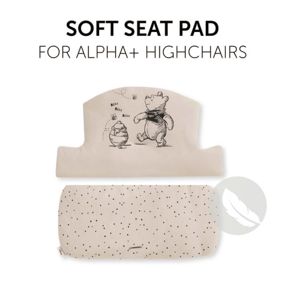Hauck Alpha Pooh grey Highchair Pad - Baby and Child Store