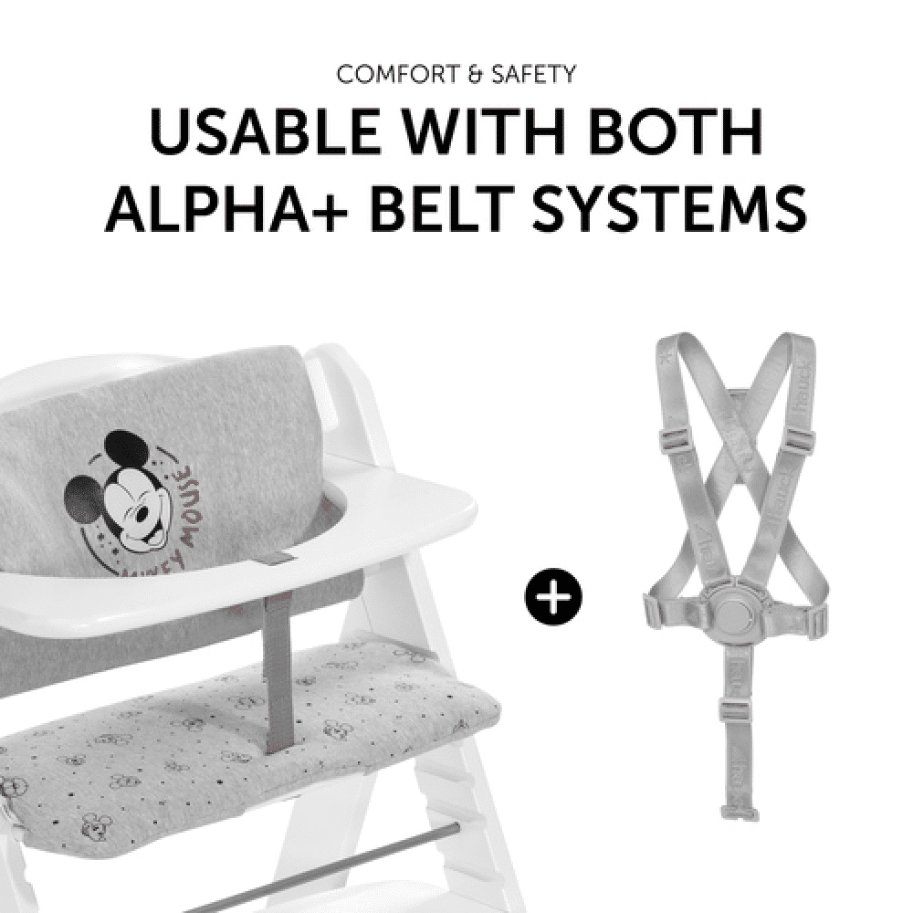 Hauck Alpha Mickey grey Highchair Pad - Baby and Child Store