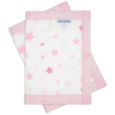 Airwrap 4 Sided Cot Protector - Pink Star