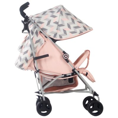 My Babiie Lightweight Stroller - Pink and Grey