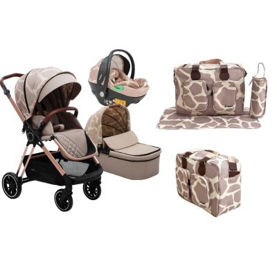 My Babiie Dani Dyer Giraffe iSize Travel System with Changing Bag