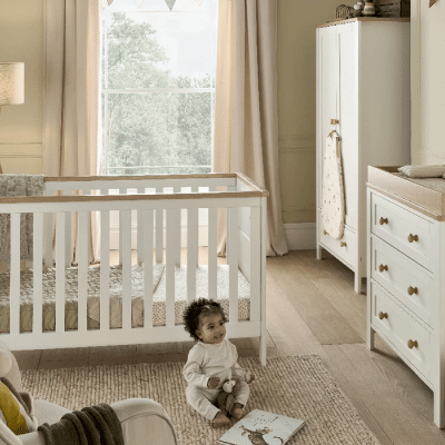 Mamas & Papas Wedmore 3 Piece Nursery Room Set - White/Natural