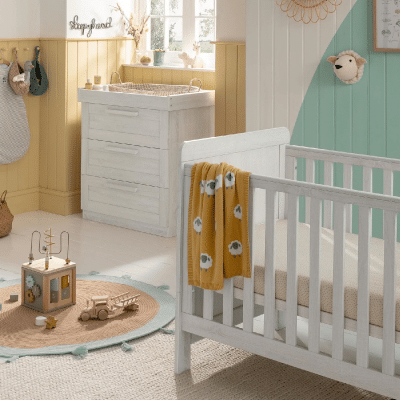 Mamas & Papas Atlas 2 Piece Nursery Room Set - Nimbus White