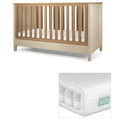 Mamas & Papas Harwell Cotbed Cashmere With Premium Pocket Spring Mattress