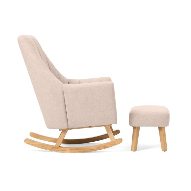 Tutti Bambini Isla Rocking Chair and Foot Stool Set - Cashmere