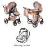 Junama Dolce 3 in 1 Travel System - Rose Gold 2