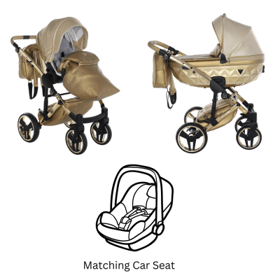 Junama Dolce 3 in 1 Travel System - Rose Gold