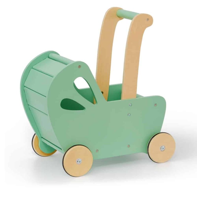 Moover Essentials Flat Packed Pram Green