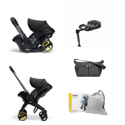 Doona i infant Car Seat - Nitro Black Essentials Bundle