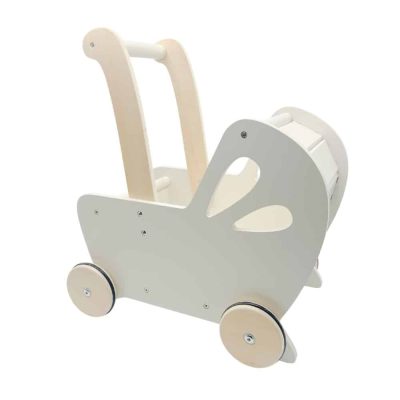 Moover Essentials Flat Packed Pram off White