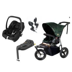 Out 'n' About V5 Nipper Single Sycamore Green Cabriofix Travel System