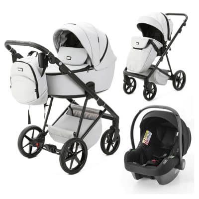 Mee-Go Milano Evo 3in1 Travel System Pearl White