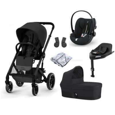 Cybex Balios S Lux W Cot S Cloud G Travel System - Moon Black