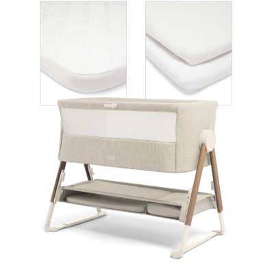 Mamas & Papas Lua Crib Fawn Sheet Bundle - White