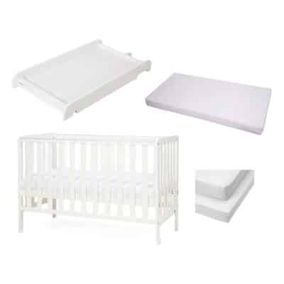 Tutti Bambini Caterina 4-in-1 Cot Bed Bundle - White