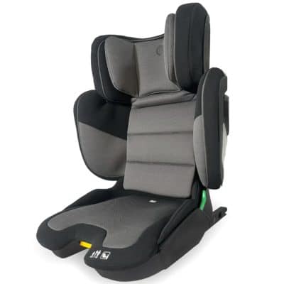 My Babiie Compact High Back Booster Car Seat - Black/Grey