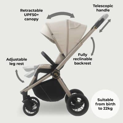 MB450i 3-in-1 Travel System with i-Size Car Seat - Ivory