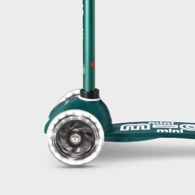 Mini Micro Scooter Light up Wheels - ECO Green
