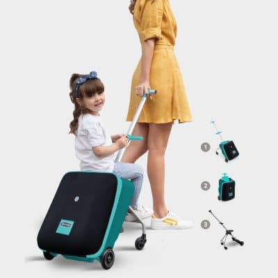 Luggage Micro Scooter Trike Suitcase - Teal Green