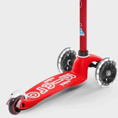 Mini Micro Scooter Light up Wheels - Red