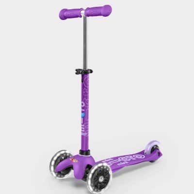 Mini Micro Scooter Light up Wheels - Purple